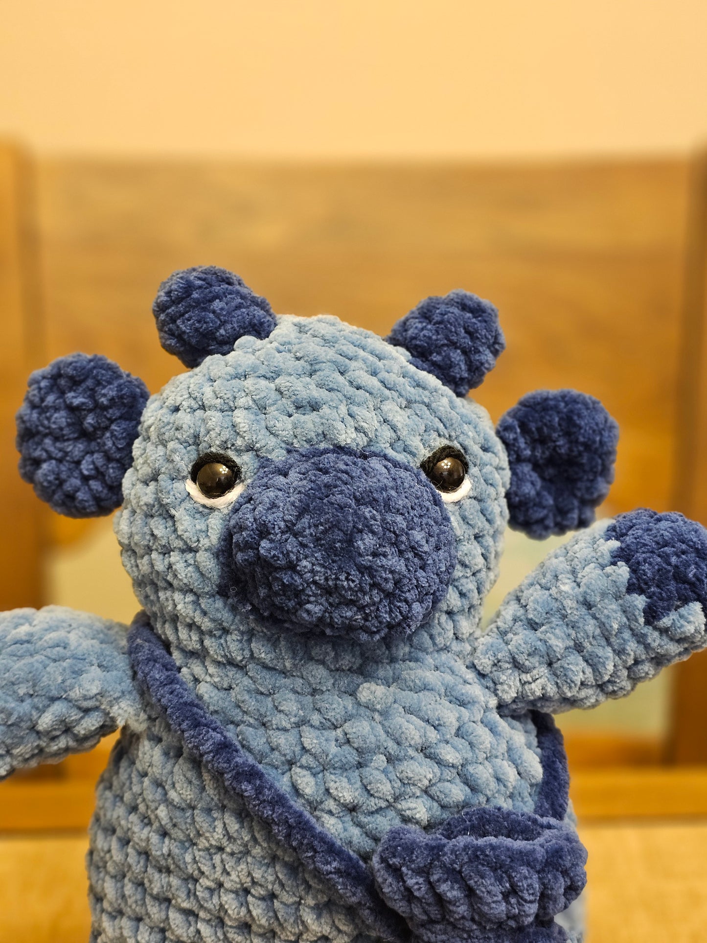 Blueberry Crochet Cow
