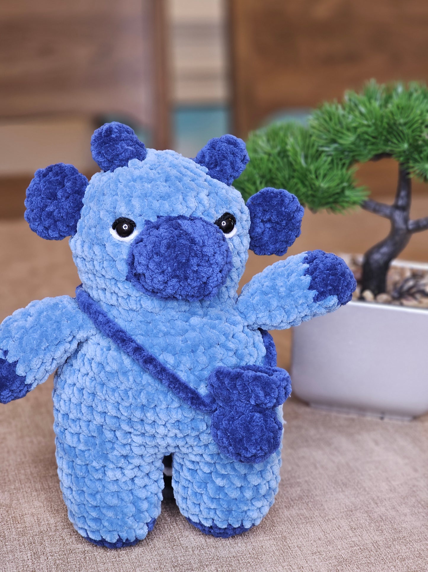Blueberry Crochet Cow