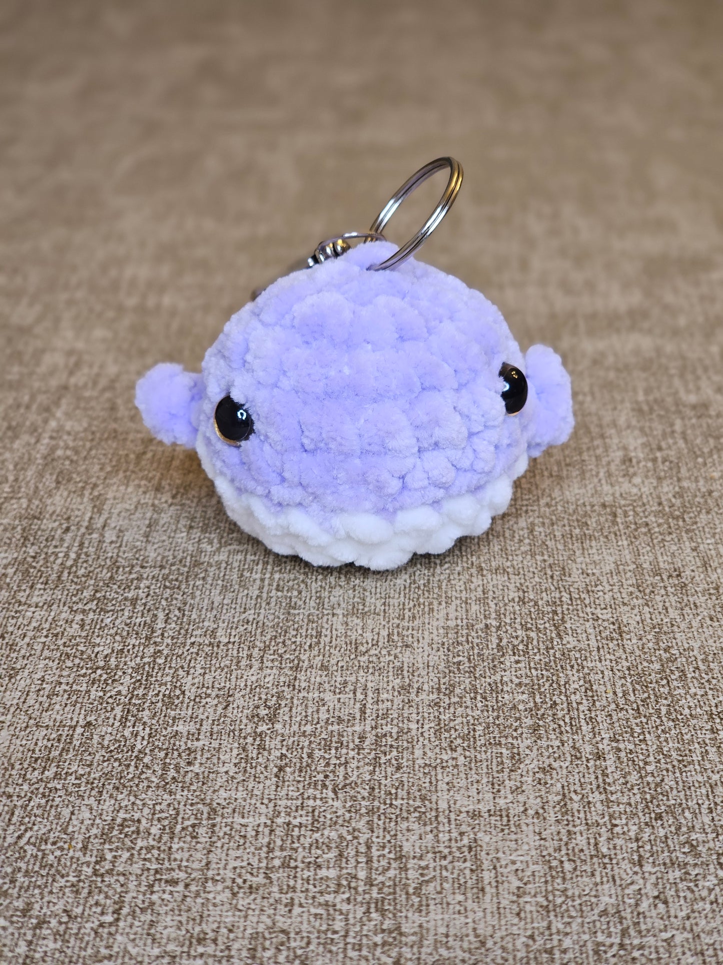 Crochet Whale Keychain