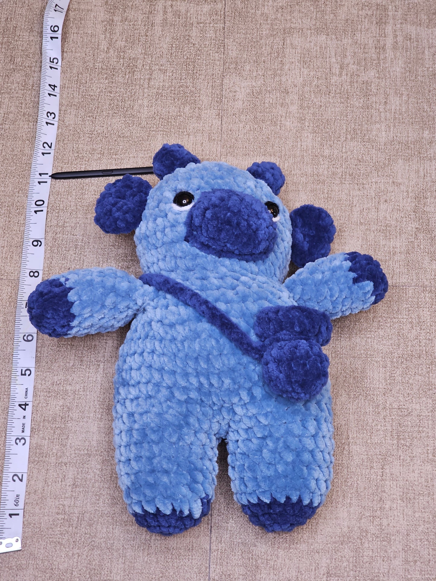 Blueberry Crochet Cow
