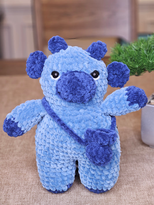Blueberry Crochet Cow